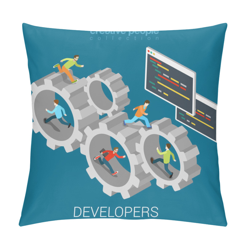 Personality  Developers Programmer Coder Teamwork Pillow Covers