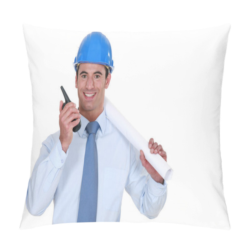 Personality  Architect With A Walkie-talkie Pillow Covers