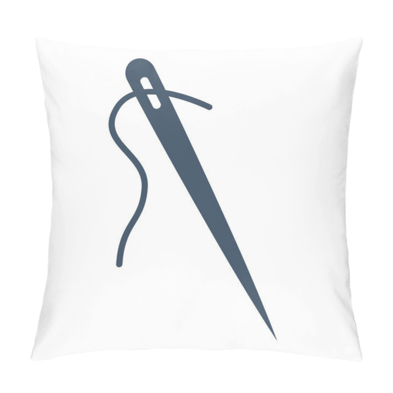 Personality  Needle Icon On White Background. Pillow Covers