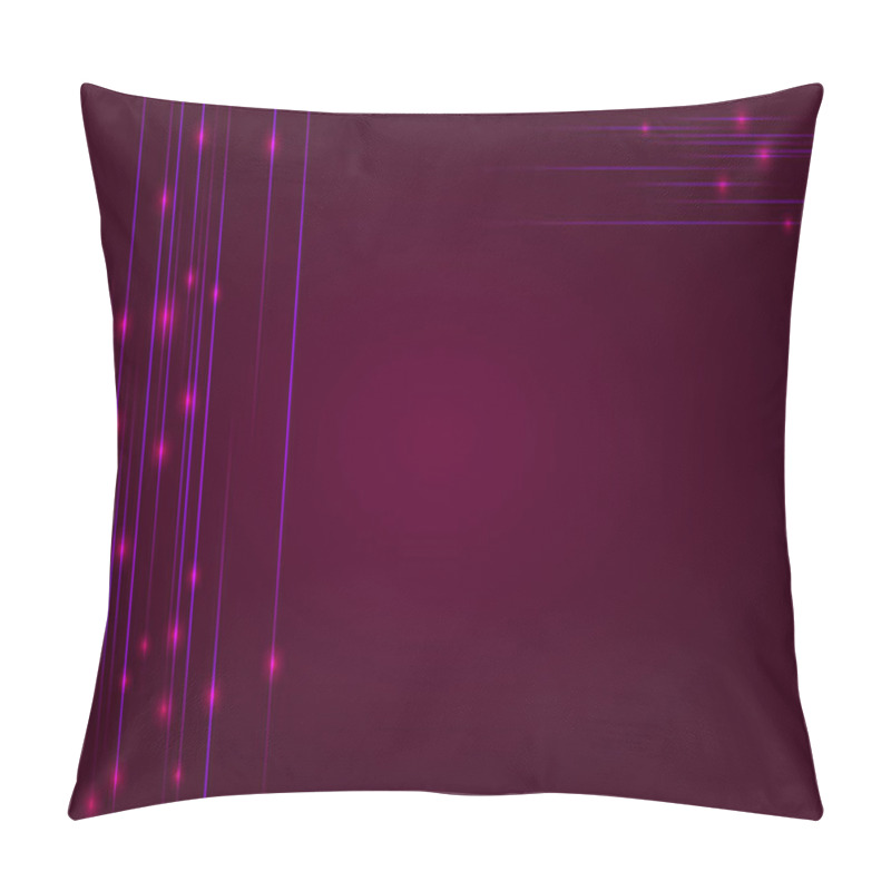 Personality  Hi-Tech Background With Glowing String. Luminous Intersecting Lines With Shining Dots. Abstract Striped Background With Light Effects. Template For Flyers, Cover, Presentation Or Poster Pillow Covers