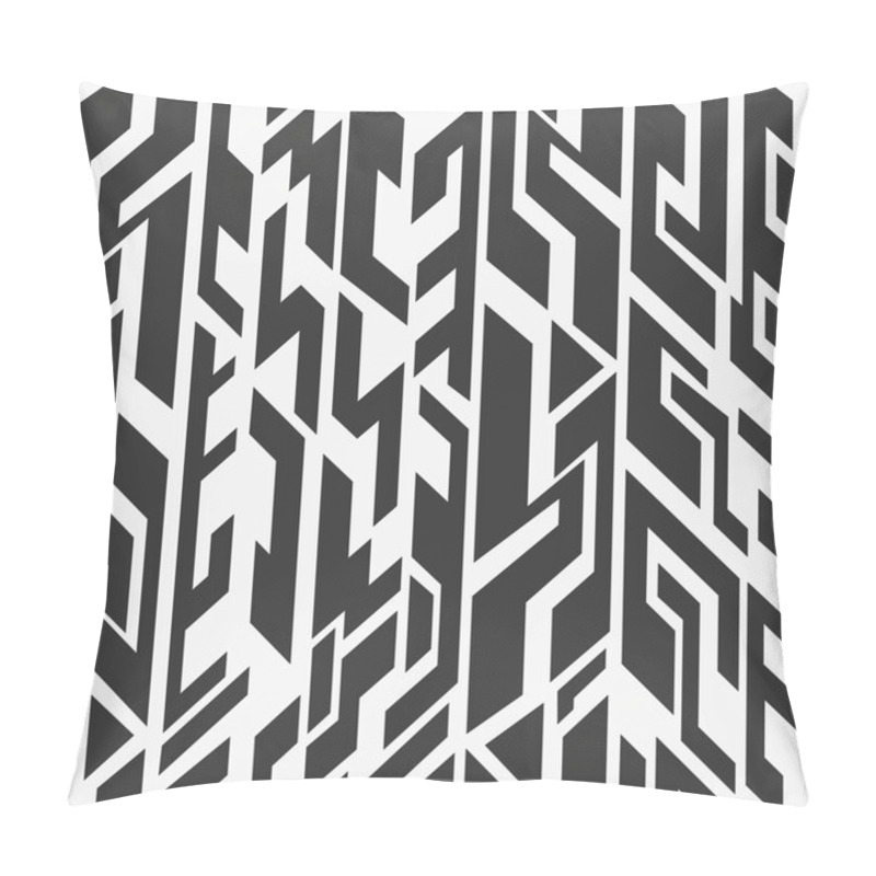 Personality  Monochrome Ancient Seamless Pattern Pillow Covers