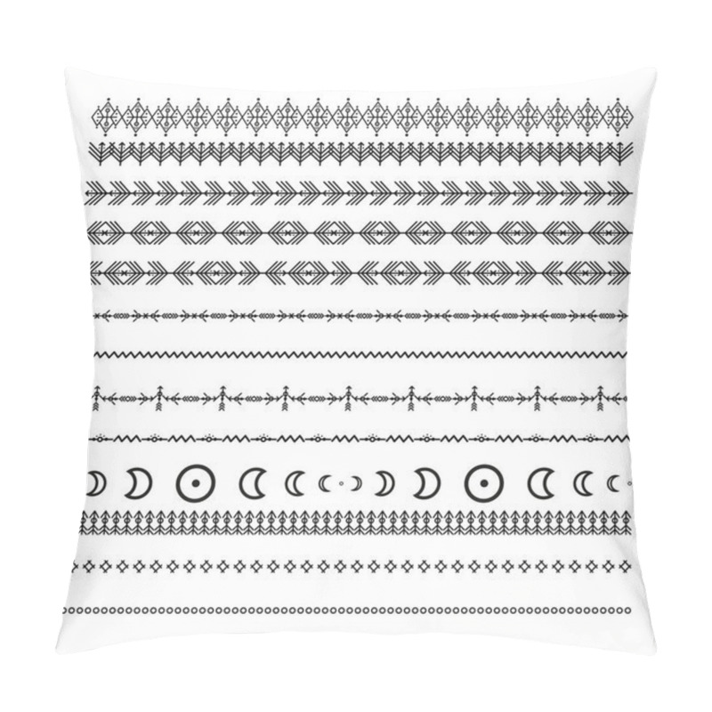 Personality  Ethnic Line Ornaments. Tribal Design Pillow Covers