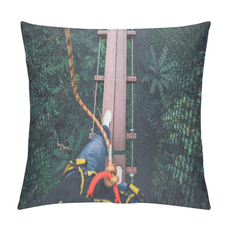 Personality  Walking On Bridge On Top Tree  Pillow Covers