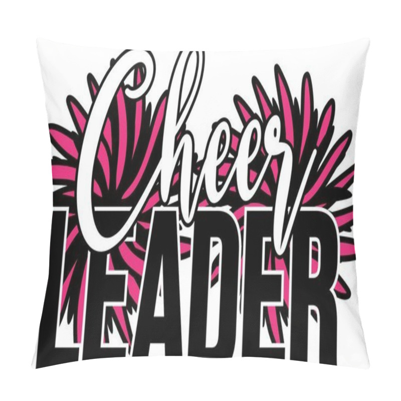 Personality  Cheer Leader On The White Background. Vector Illustration Pillow Covers