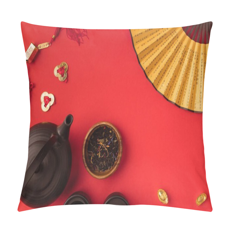 Personality  Oriental Decorations And Tea Set Pillow Covers