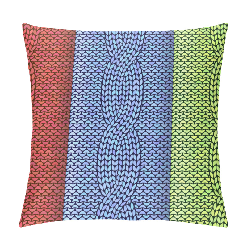 Personality  Cabled Knitted Pattern 3 Colours Pillow Covers