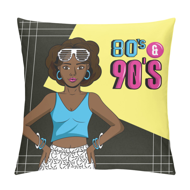 Personality  Eighties And Nineties Style Pillow Covers