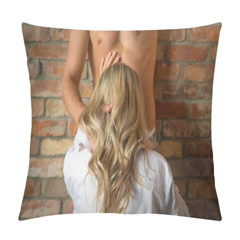 Personality  Woman Pleasuring Her Man Pillow Covers