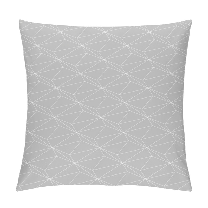 Personality  Seamless Pattern In The Style Of Polygon On A Gray Background. Pillow Covers