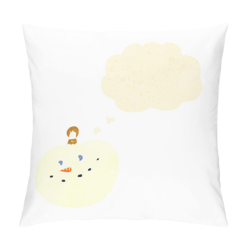 Personality  Retro Cartoon Snowman Christmas Bauble Pillow Covers