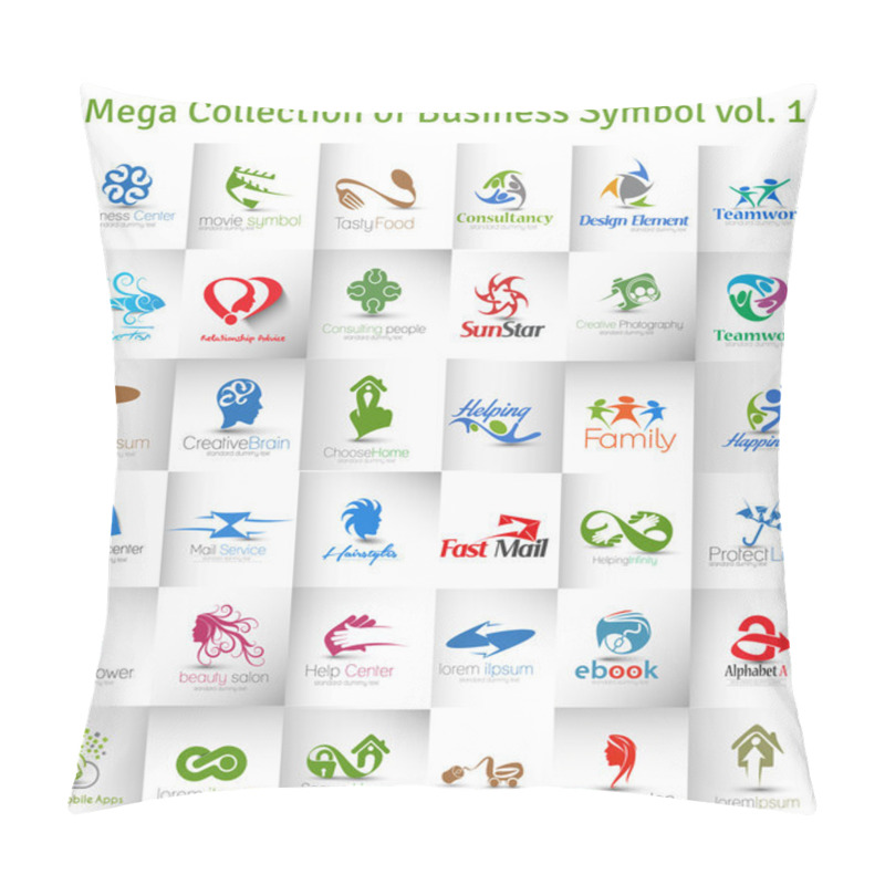 Personality  Vector Logo Design Pillow Covers