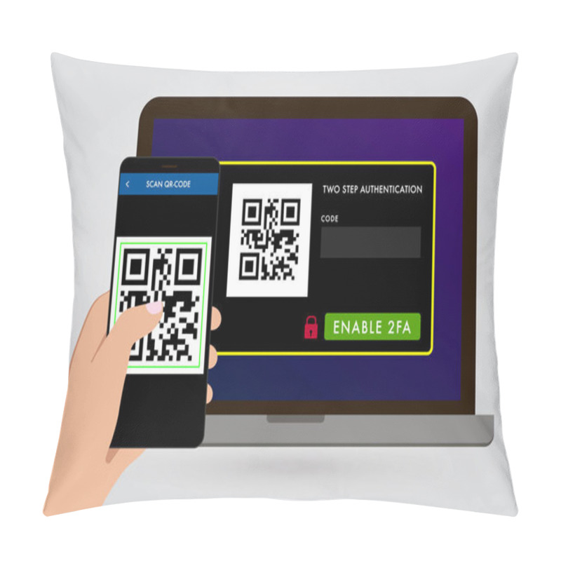 Personality  Enable 2FA Two Steps Authentication Verification Pillow Covers