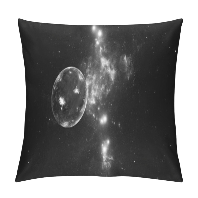 Personality  3D Illustration Of Abstract Fractal For Creative Design Looks Like Galaxies Pillow Covers