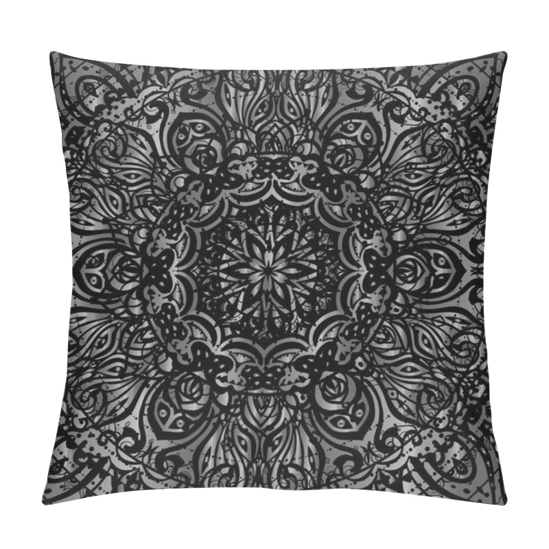 Personality  Silver Mandala Pillow Covers