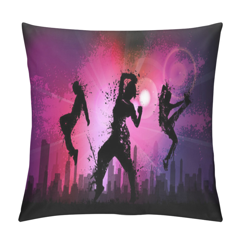 Personality  Club Flyer Background Pillow Covers