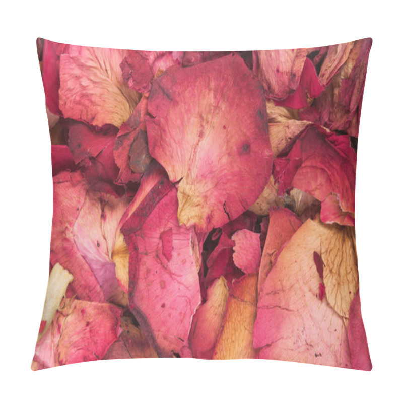 Personality  Background Of Dried Rose Petals Pillow Covers