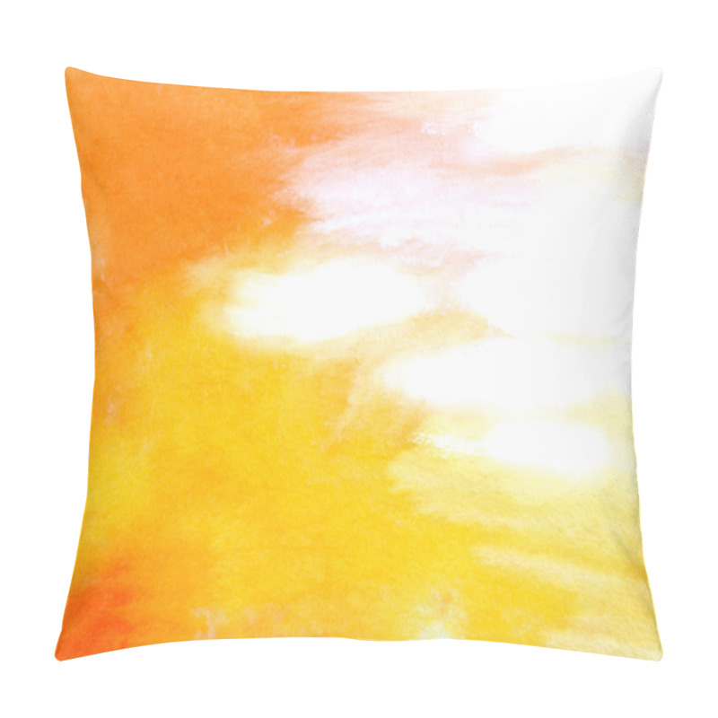 Personality  Abstract Hand Drawn Paint Background: Yellow And Red Fire-like Patterns Pillow Covers