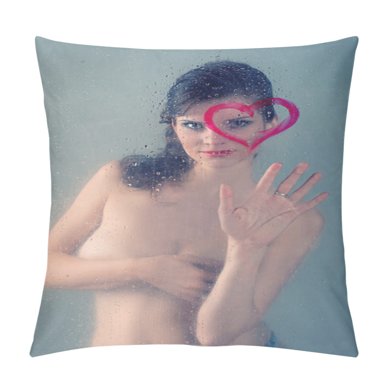 Personality  Beautiful Woman On A Black Background Pillow Covers