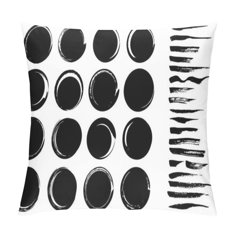 Personality  Set Of Black Graphic Design Elements For Cards Pillow Covers