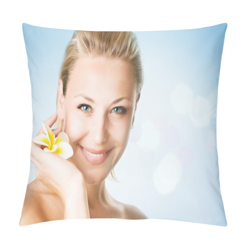 Personality  Spa Girl's Face Pillow Covers