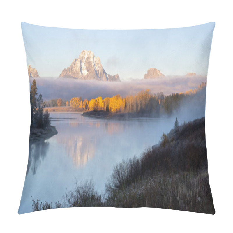 Personality  Sunrise At Oxbow Bend In Grand Teton National Park Pillow Covers