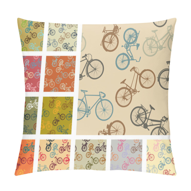 Personality  Bike Pattern Pack Pillow Covers