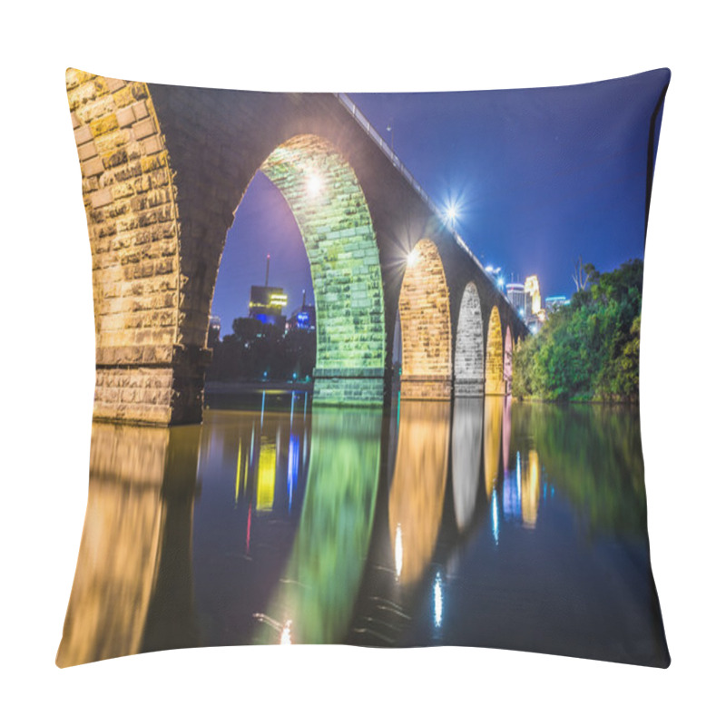 Personality  Night Scene Of Stone Bridge Pillow Covers