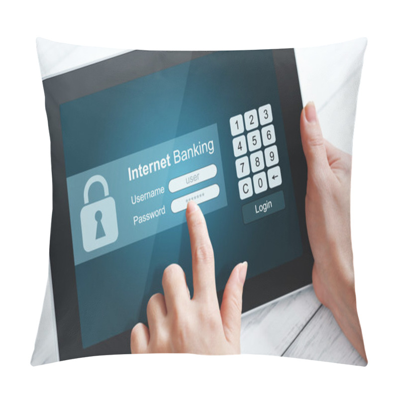 Personality  Internet Banking Concept Pillow Covers