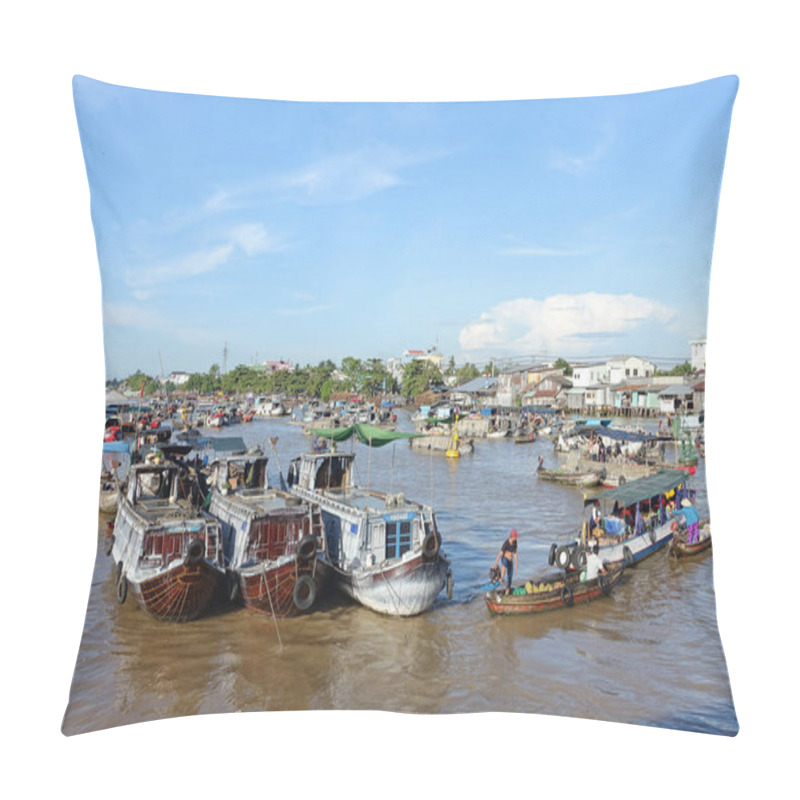 Personality  Cai Rang Floating Market Pillow Covers