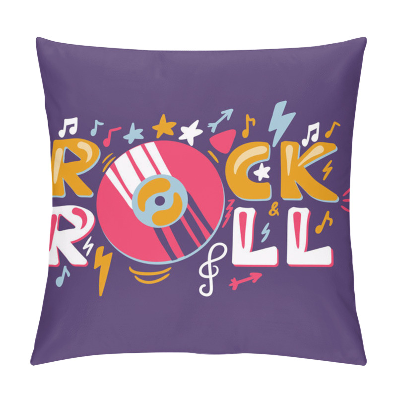 Personality  Retro Rock N Roll Label Pillow Covers