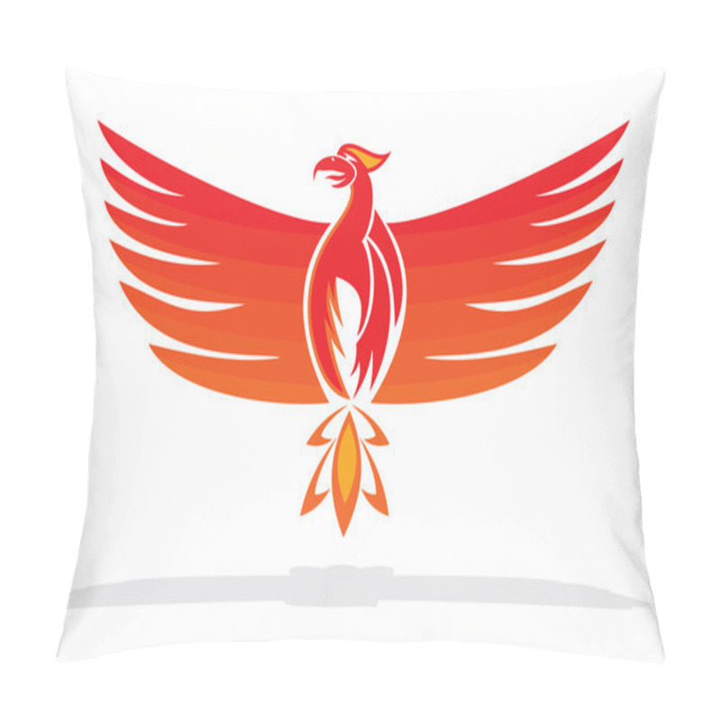 Personality  Phoenix Bird Vector Illustration Pillow Covers