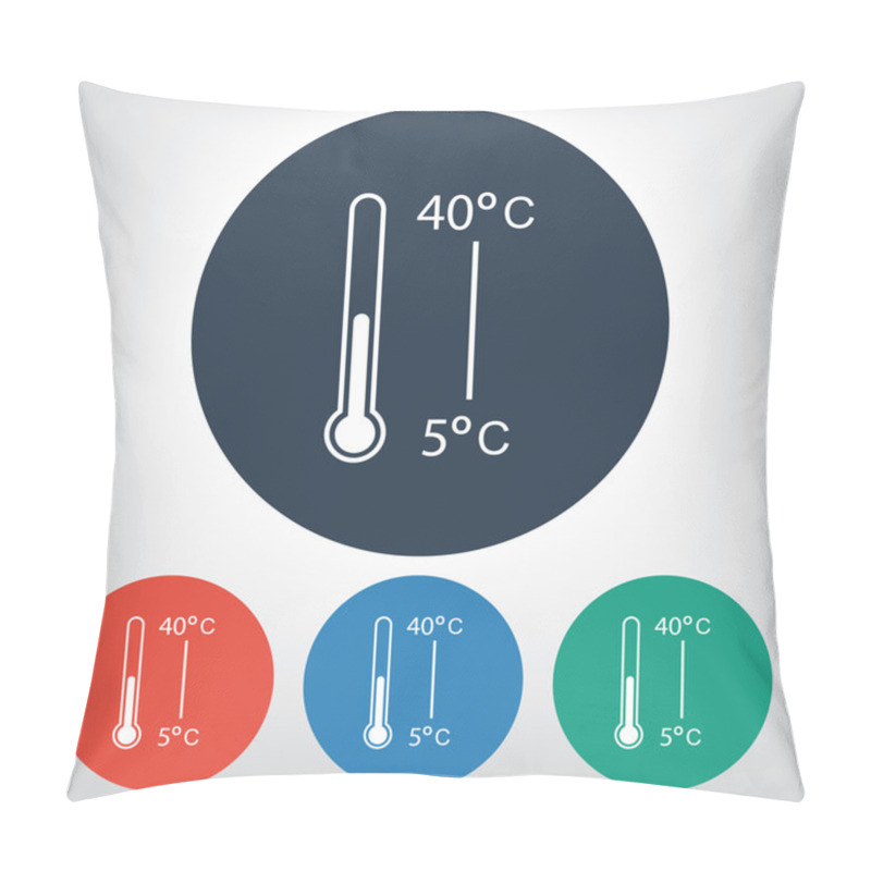 Personality  Thermometer Icon Pillow Covers