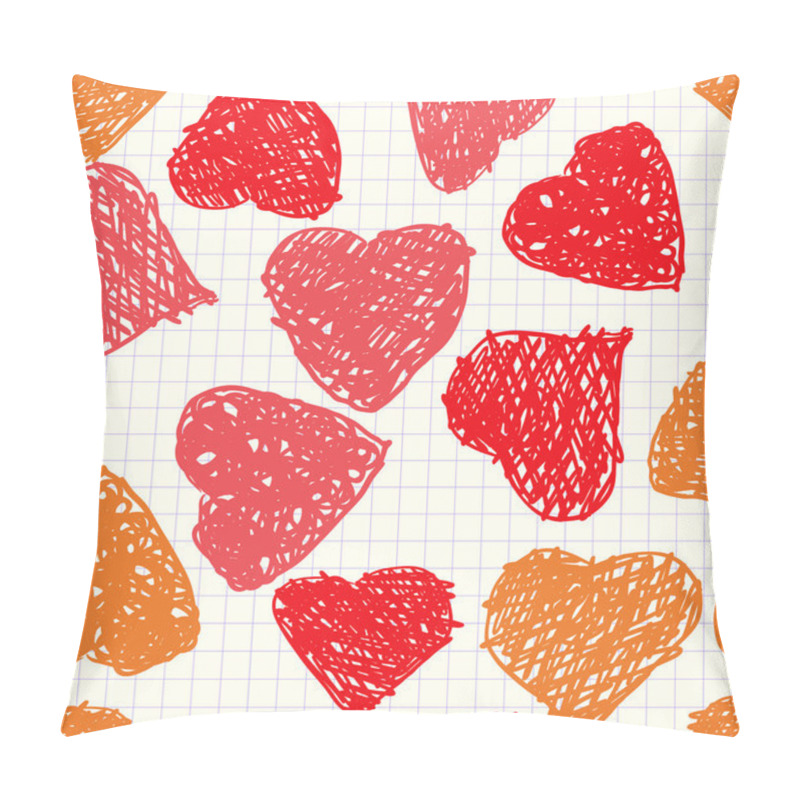 Personality  Background With Hearts As Picture Of Baby Pillow Covers