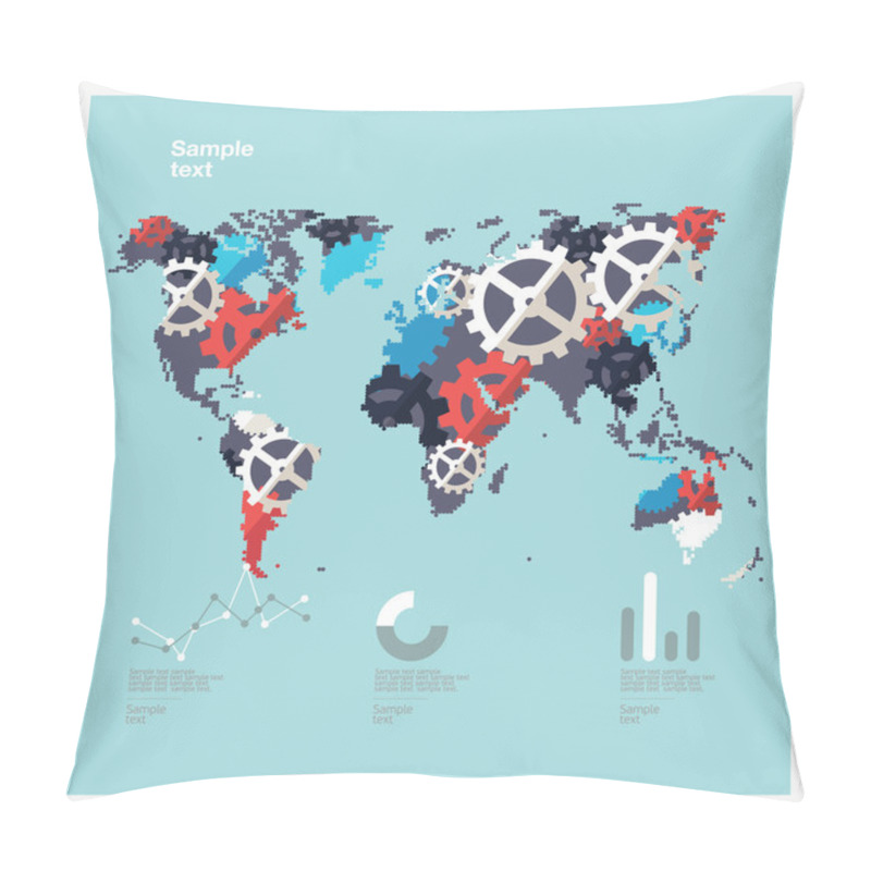 Personality  Set Of Infographics Elements. Pillow Covers