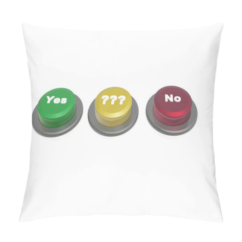 Personality  Buttons On White Pillow Covers