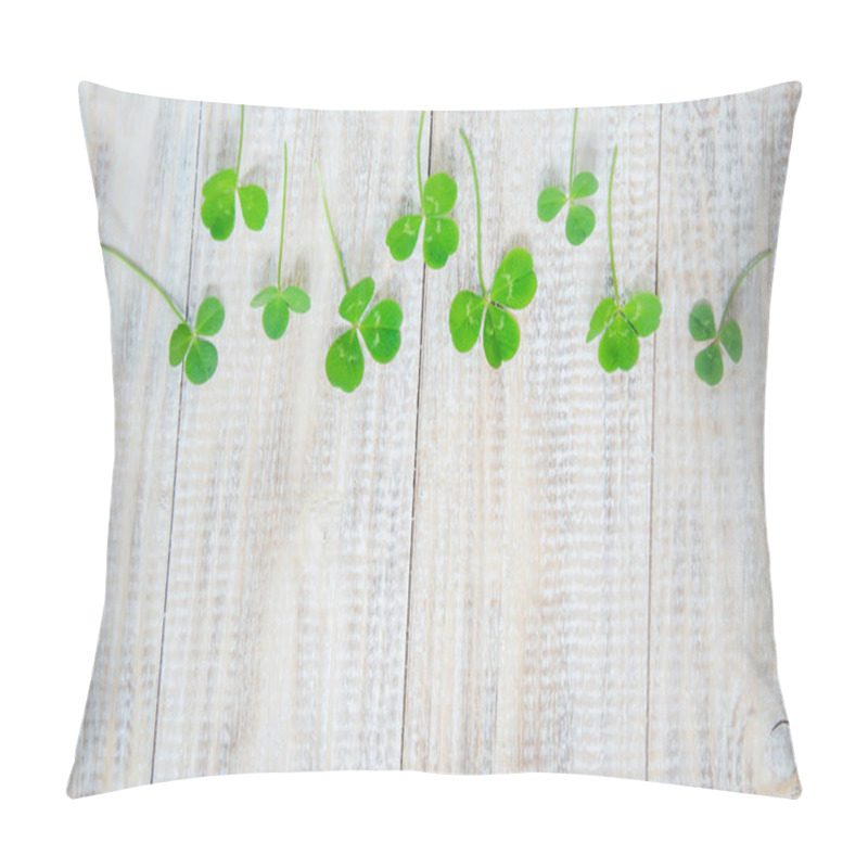 Personality  Clover Leaf. Happy St. Patrick's Day. Selective Focus. Pillow Covers