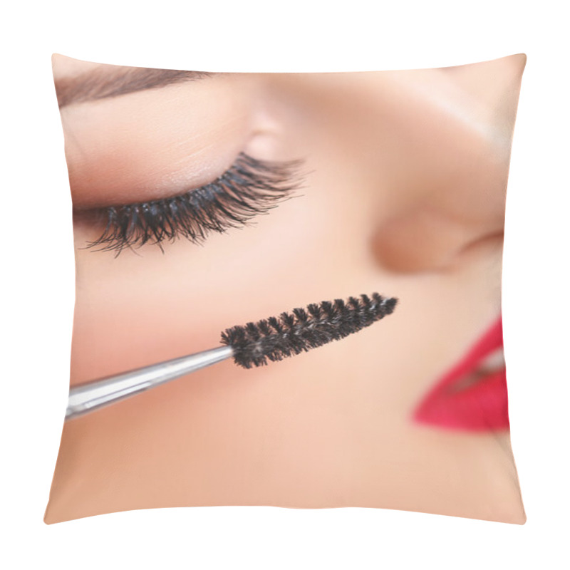 Personality  Woman Eye With Beautiful Makeup Pillow Covers