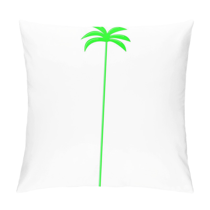 Personality  Mojito Cocktail Garnish Green Palm. Hand Drawn Illustration. Plastic Decoration For Summer Refresh Cocktails, Drinks, Beverages, Parties. Relax, Vacations, Parties, Nightlife Concept. Pillow Covers