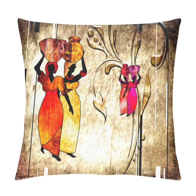 Personality  African Motive Art Pillow Covers