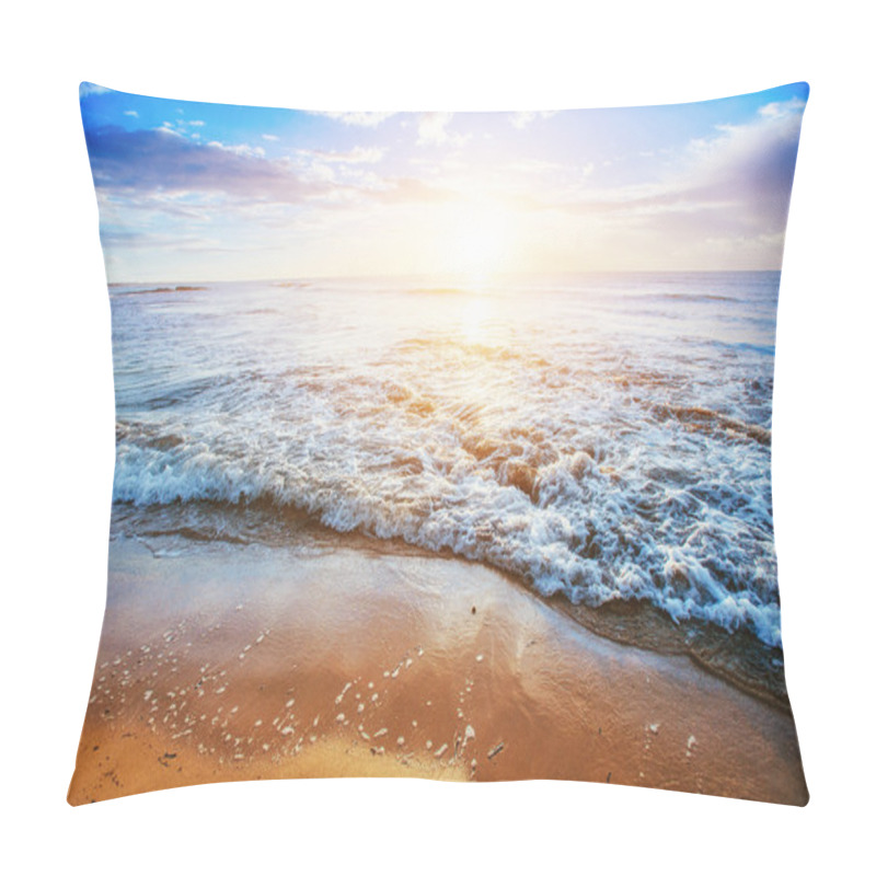 Personality  Scenic Rocky Coastline Cape Milazzo.Sicily, Italy. Pillow Covers