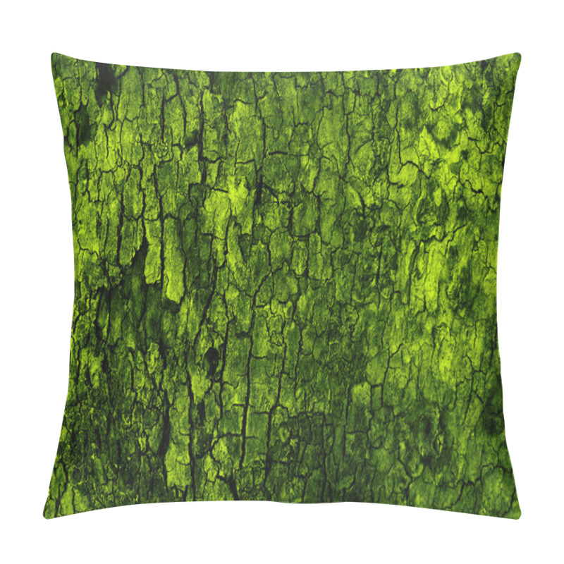 Personality  Green Natural Bark Background Pillow Covers