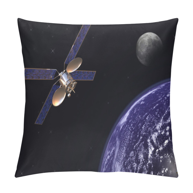 Personality  Satellite In Earth Orbit Pillow Covers