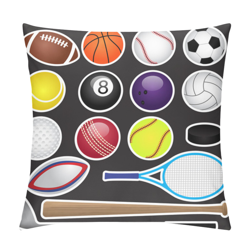 Personality  Vector Sports Set Pillow Covers