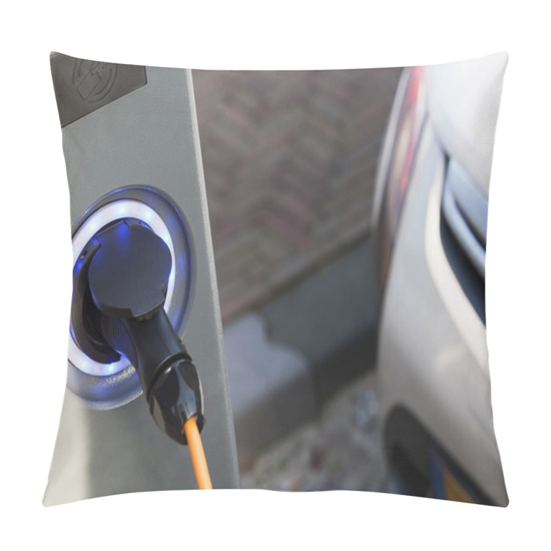 Personality  Electric Car Charging Pillow Covers