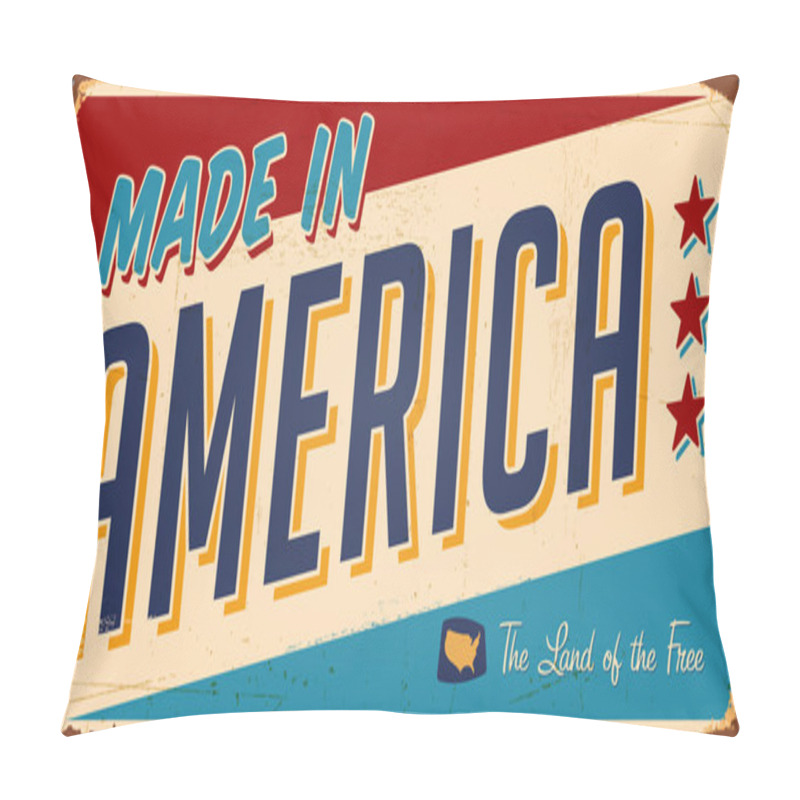 Personality  Made In America Sign Pillow Covers