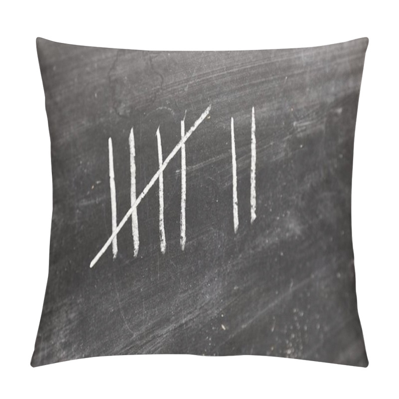 Personality  Chalk Tally Chart Counting Pillow Covers