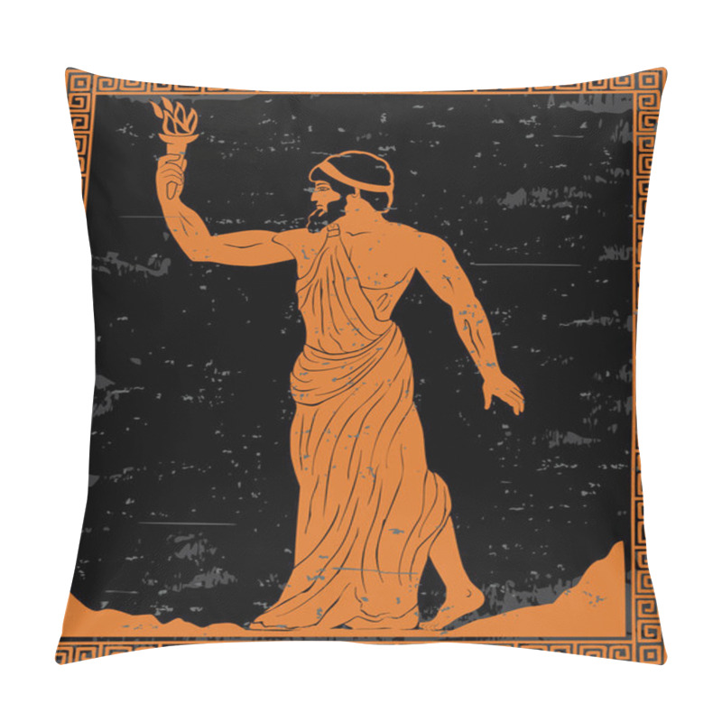 Personality  Ancient Greek Hero. Pillow Covers