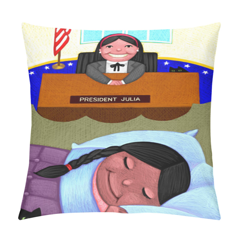 Personality  Illustration Of Dream Big Pillow Covers