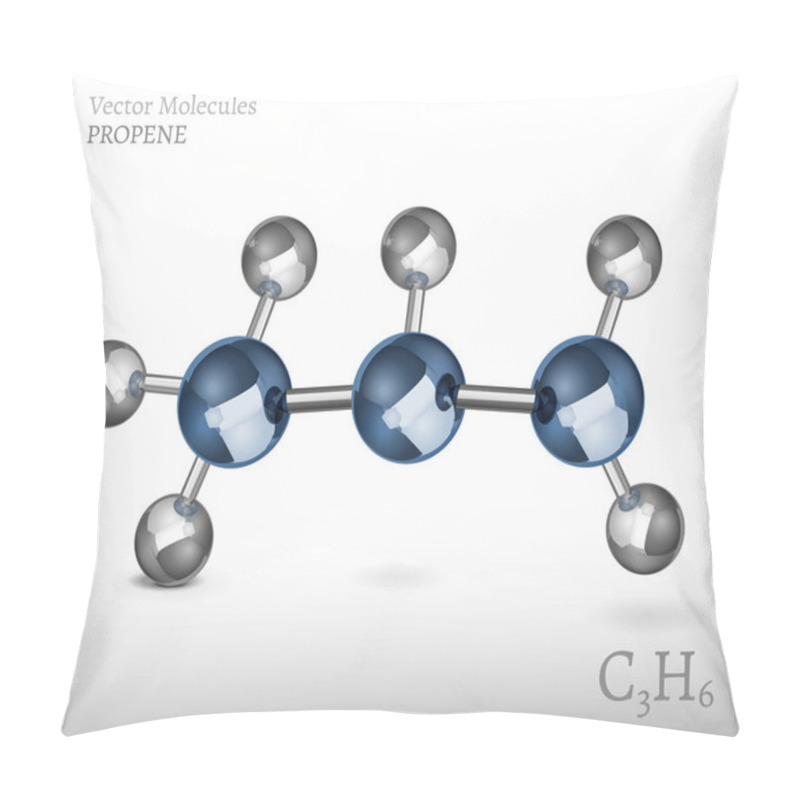 Personality  Propene Molecule Image Pillow Covers