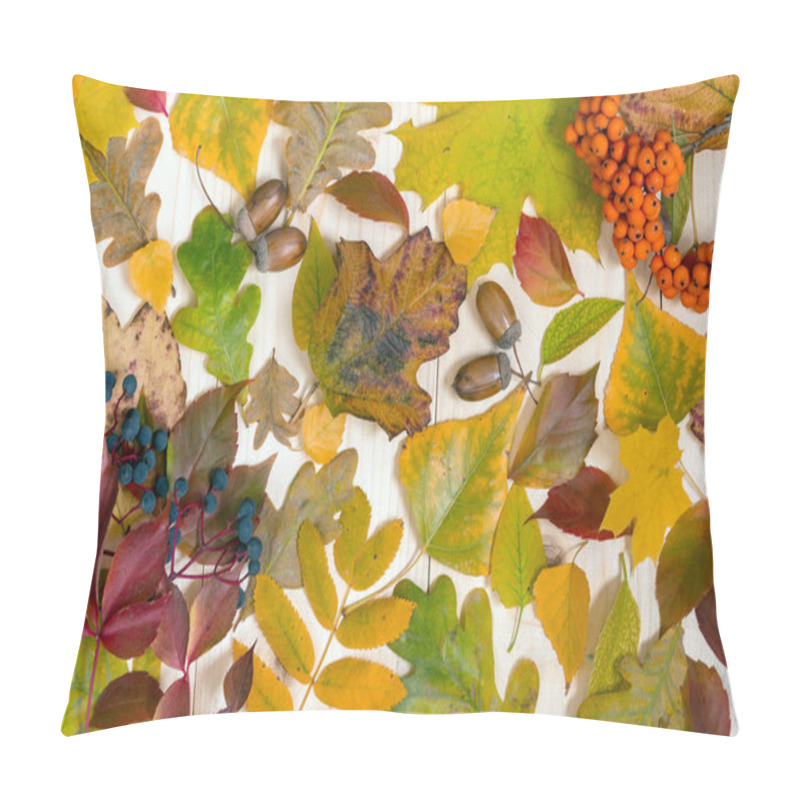 Personality  Autumnal Stuff On Table Pillow Covers